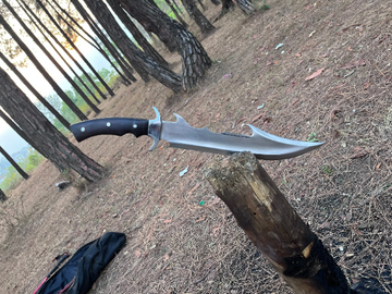 13 inch Handforged Machete Full Tang blade | Truck Leaf Spring Balanced Survival Tools | Bowie knife | Ready to use blade